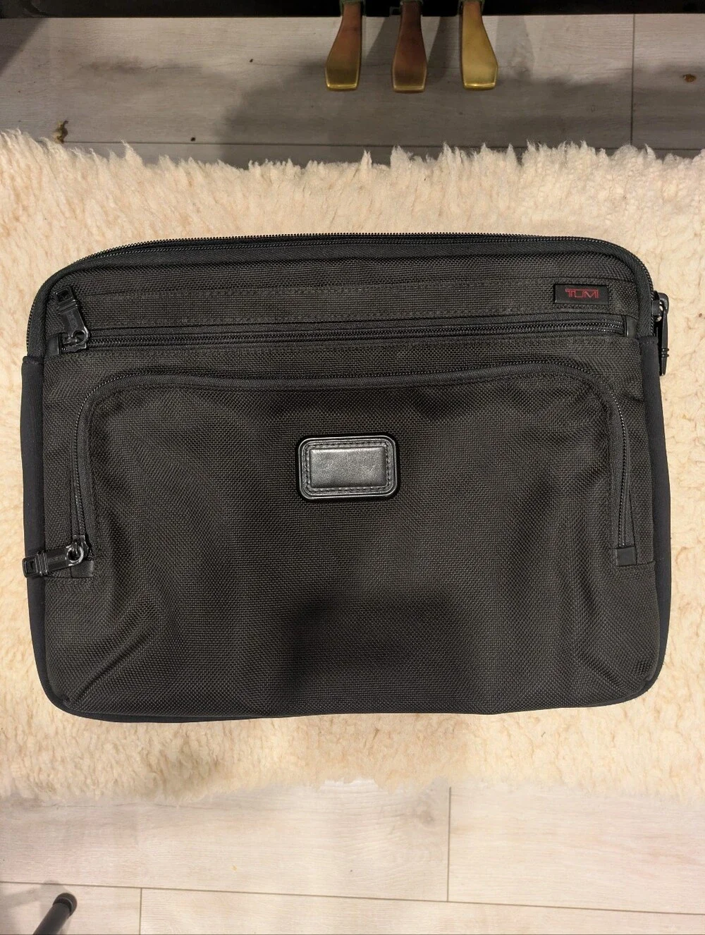 TUMI Alpha Black Ballistic Nylon 15